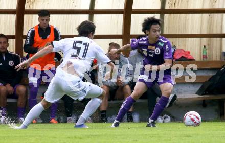 Fussball Testspiel. SK Austria Klagenfurt gegen HNK Gorica.  Rei Okada (Klagenfurt). Kranjska Gora, am 16.7.2025.
Foto: Kuess
www.qspictures.net
---
pressefotos, pressefotografie, kuess, qs, qspictures, sport, bild, bilder, bilddatenbank
