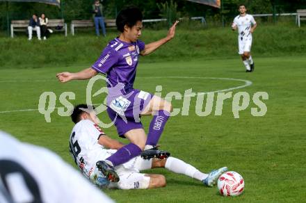 Fussball Testspiel. SK Austria Klagenfurt gegen HNK Gorica.  Rei Okada (Klagenfurt). Kranjska Gora, am 16.7.2025.
Foto: Kuess
www.qspictures.net
---
pressefotos, pressefotografie, kuess, qs, qspictures, sport, bild, bilder, bilddatenbank