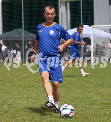 Fussball. Tag der offenen Tuer. Fussball Legenden. SK Austria Klagenfurt gegen KAC 1909. Rudolf Perz  (Klagenfurt). Klagenfurt, am 12.7.2025.
Foto: Kuess
www.qspictures.net
---
pressefotos, pressefotografie, kuess, qs, qspictures, sport, bild, bilder, bilddatenbank