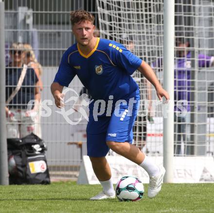 Fussball. Tag der offenen Tuer. Fussball Legenden. SK Austria Klagenfurt gegen KAC 1909. Fabian Miesenboeck  (Klagenfurt). Klagenfurt, am 12.7.2025.
Foto: Kuess
www.qspictures.net
---
pressefotos, pressefotografie, kuess, qs, qspictures, sport, bild, bilder, bilddatenbank
