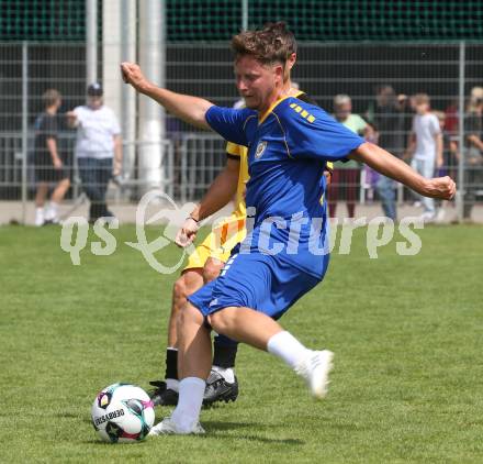 Fussball. Tag der offenen Tuer. Fussball Legenden. SK Austria Klagenfurt gegen KAC 1909.  Fabian Misenboeck (Klagenfurt). Klagenfurt, am 12.7.2025.
Foto: Kuess
www.qspictures.net
---
pressefotos, pressefotografie, kuess, qs, qspictures, sport, bild, bilder, bilddatenbank