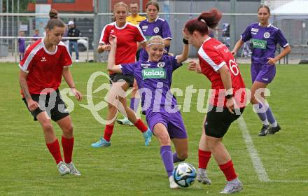 Fussball. Tag der offenen Tuer. Fussball Frauen. SK Austria Klagenfurt/Carinthian Hornets gegen KAC1909.  Klagenfurt, am 12.7.2025.
Foto: Kuess
www.qspictures.net
---
pressefotos, pressefotografie, kuess, qs, qspictures, sport, bild, bilder, bilddatenbank
