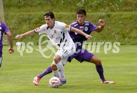 Fussball Testspiel. SK Austria Klagenfurt gegen HNK Gorica.  Aidan Liu  (Klagenfurt). Kranjska Gora, am 16.7.2025.
Foto: Kuess
www.qspictures.net
---
pressefotos, pressefotografie, kuess, qs, qspictures, sport, bild, bilder, bilddatenbank