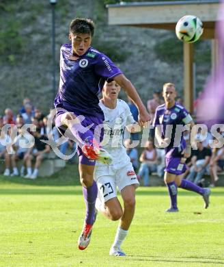 Fussball Testspiel. Velden gegen SK Austria Klagenfurt.   Aidan Liu  (Klagenfurt). Velden, am 18.7.2025.
Foto: Kuess
www.qspictures.net
---
pressefotos, pressefotografie, kuess, qs, qspictures, sport, bild, bilder, bilddatenbank