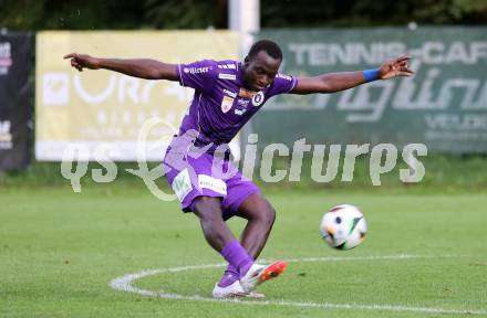 Fussball Testspiel. Velden gegen SK Austria Klagenfurt.   Sekou Sagna (Klagenfurt). Velden, am 18.7.2025.
Foto: Kuess
www.qspictures.net
---
pressefotos, pressefotografie, kuess, qs, qspictures, sport, bild, bilder, bilddatenbank