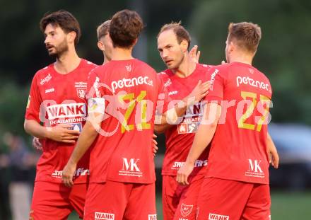 Fussball Kaerntner Liga. Grafenstein gegen Koettmannsdorf. Torjubel Bernhard Walzl  (Grafenstein), Grafenstein, am 1.8..2025.
Foto: Kuess
www.qspictures.net
---
pressefotos, pressefotografie, kuess, qs, qspictures, sport, bild, bilder, bilddatenbank