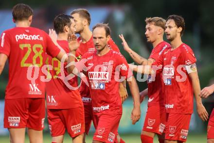 Fussball Kaerntner Liga. Grafenstein gegen Koettmannsdorf. Torjubel Bernhard Walzl  (Grafenstein), Grafenstein, am 1.8..2025.
Foto: Kuess
www.qspictures.net
---
pressefotos, pressefotografie, kuess, qs, qspictures, sport, bild, bilder, bilddatenbank
