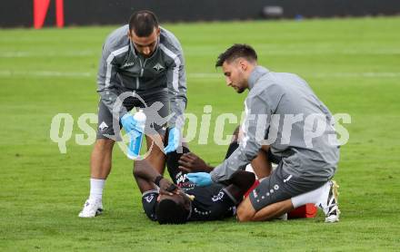 Fussball Bundesliga. Wolfsberger AC  gegen SCR Altach.  Ousmane Diawara  (Altach). Wolfsberg, am 2.8..2025.
Foto: Kuess
www.qspictures.net
---
pressefotos, pressefotografie, kuess, qs, qspictures, sport, bild, bilder, bilddatenbank