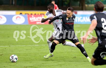 Fussball Bundesliga. Wolfsberger AC  gegen SCR Altach. Cheick Mamadou Diabate  (Wolfsberg),  Lukas Fridrikas  (Altach). Wolfsberg, am 2.8..2025.
Foto: Kuess
www.qspictures.net
---
pressefotos, pressefotografie, kuess, qs, qspictures, sport, bild, bilder, bilddatenbank