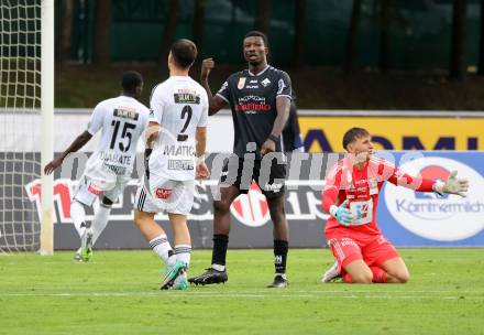Fussball Bundesliga. Wolfsberger AC  gegen SCR Altach. Torjubel Ousmane Diawara   (Altach). Wolfsberg, am 2.8..2025.
Foto: Kuess
www.qspictures.net
---
pressefotos, pressefotografie, kuess, qs, qspictures, sport, bild, bilder, bilddatenbank