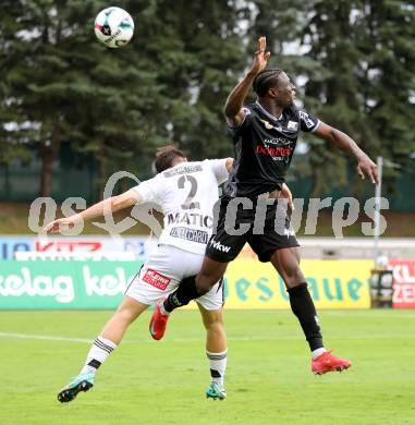 Fussball Bundesliga. Wolfsberger AC  gegen SCR Altach. Boris Matic  (WAC),  Mohamed Ouedraogo  (Altach). Wolfsberg, am 2.8..2025.
Foto: Kuess
www.qspictures.net
---
pressefotos, pressefotografie, kuess, qs, qspictures, sport, bild, bilder, bilddatenbank