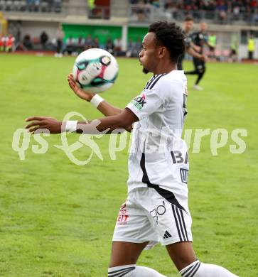 Fussball Bundesliga. Wolfsberger AC  gegen SCR Altach. Thierno Ballo (WAC). Wolfsberg, am 2.8..2025.
Foto: Kuess
www.qspictures.net
---
pressefotos, pressefotografie, kuess, qs, qspictures, sport, bild, bilder, bilddatenbank