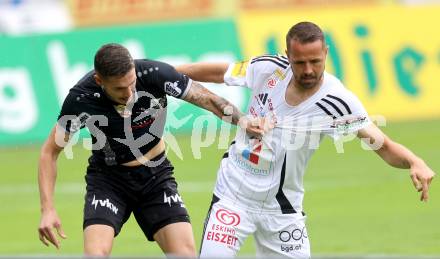 Fussball Bundesliga. Wolfsberger AC  gegen SCR Altach.  Rene Renner (WAC), Sandro Ingolitsch (Altach). Wolfsberg, am 2.8..2025.
Foto: Kuess
www.qspictures.net
---
pressefotos, pressefotografie, kuess, qs, qspictures, sport, bild, bilder, bilddatenbank