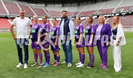 Fussball Frauen 2. Bundesliga. SK Austria Klagenfurt. Sponsorentermin. Klagenfurt, am 5.8.2025.
Foto: Kuess
---
pressefotos, pressefotografie, kuess, qs, qspictures, sport, bild, bilder, bilddatenbank