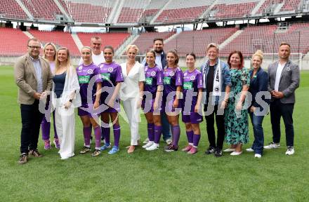 Fussball Frauen 2. Bundesliga. SK Austria Klagenfurt. Sponsorentermin. Klagenfurt, am 5.8.2025.
Foto: Kuess
---
pressefotos, pressefotografie, kuess, qs, qspictures, sport, bild, bilder, bilddatenbank