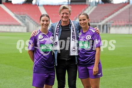 Fussball Frauen 2. Bundesliga. SK Austria Klagenfurt. Sponsorentermin. Klagenfurt, am 5.8.2025.
Foto: Kuess
---
pressefotos, pressefotografie, kuess, qs, qspictures, sport, bild, bilder, bilddatenbank