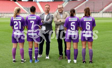 Fussball Frauen 2. Bundesliga. SK Austria Klagenfurt. Sponsorentermin. Klagenfurt, am 5.8.2025.
Foto: Kuess
---
pressefotos, pressefotografie, kuess, qs, qspictures, sport, bild, bilder, bilddatenbank