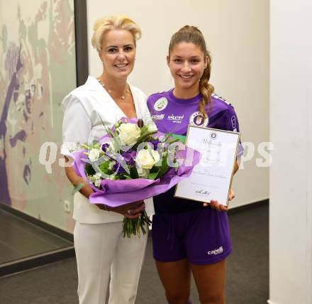 Fussball Frauen 2. Bundesliga. SK Austria Klagenfurt. Sponsorentermin. Klagenfurt, am 5.8.2025.
Foto: Kuess
---
pressefotos, pressefotografie, kuess, qs, qspictures, sport, bild, bilder, bilddatenbank
