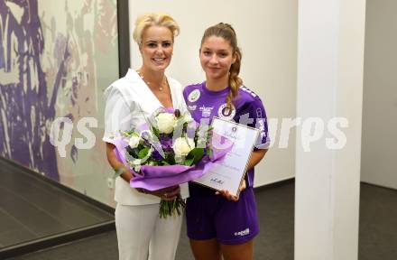 Fussball Frauen 2. Bundesliga. SK Austria Klagenfurt. Sponsorentermin. Klagenfurt, am 5.8.2025.
Foto: Kuess
---
pressefotos, pressefotografie, kuess, qs, qspictures, sport, bild, bilder, bilddatenbank