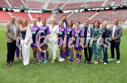 Fussball Frauen 2. Bundesliga. SK Austria Klagenfurt. Sponsorentermin. Klagenfurt, am 5.8.2025.
Foto: Kuess
---
pressefotos, pressefotografie, kuess, qs, qspictures, sport, bild, bilder, bilddatenbank
