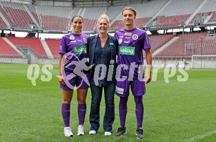 Fussball Frauen 2. Bundesliga. SK Austria Klagenfurt. Sponsorentermin. Klagenfurt, am 5.8.2025.
Foto: Kuess
---
pressefotos, pressefotografie, kuess, qs, qspictures, sport, bild, bilder, bilddatenbank