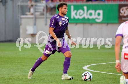 Fussball 2. Liga. SK Austria Klagenfurt gegen Young Violets Austria Wien. Marco Gantschnig  (Klagenfurt). Klagenfurt, 8.8.2025.
Foto: Kuess
www.qspictures.net
---
pressefotos, pressefotografie, kuess, qs, qspictures, sport, bild, bilder, bilddatenbank