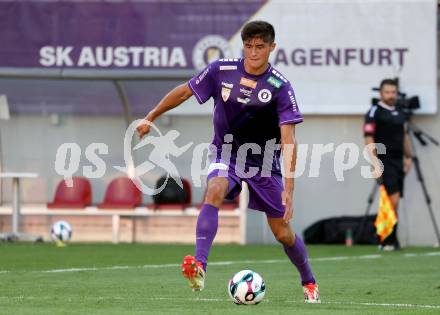 Fussball 2. Liga. SK Austria Klagenfurt gegen Young Violets Austria Wien. Aidan Liu (Klagenfurt). Klagenfurt, 8.8.2025.
Foto: Kuess
www.qspictures.net
---
pressefotos, pressefotografie, kuess, qs, qspictures, sport, bild, bilder, bilddatenbank