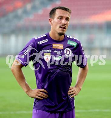 Fussball 2. Liga. SK Austria Klagenfurt gegen Young Violets Austria Wien. Michael Lang  (Klagenfurt). Klagenfurt, 8.8.2025.
Foto: Kuess
www.qspictures.net
---
pressefotos, pressefotografie, kuess, qs, qspictures, sport, bild, bilder, bilddatenbank