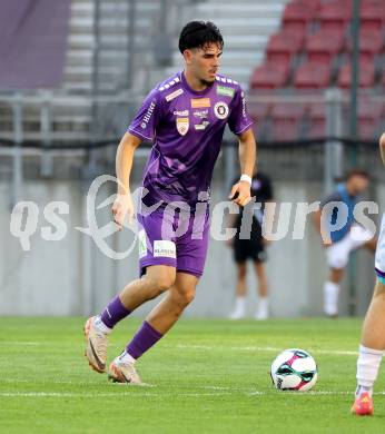 Fussball 2. Liga. SK Austria Klagenfurt gegen Young Violets Austria Wien. Almir Oda  (Klagenfurt). Klagenfurt, 8.8.2025.
Foto: Kuess
www.qspictures.net
---
pressefotos, pressefotografie, kuess, qs, qspictures, sport, bild, bilder, bilddatenbank