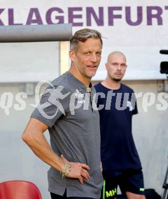 Fussball 2. Liga. SK Austria Klagenfurt gegen Young Violets Austria Wien. Trainer Rolf Landerl  (Klagenfurt). Klagenfurt, 8.8.2025.
Foto: Kuess
www.qspictures.net
---
pressefotos, pressefotografie, kuess, qs, qspictures, sport, bild, bilder, bilddatenbank