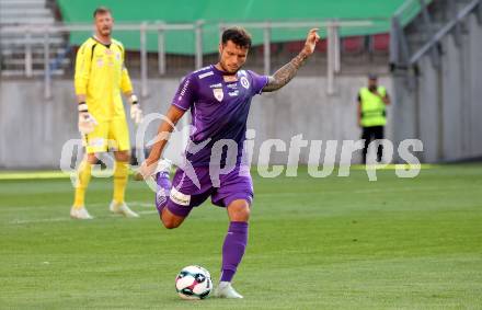 Fussball 2. Liga. SK Austria Klagenfurt gegen Young Violets Austria Wien. Marco Gantschnig (Klagenfurt). Klagenfurt, 8.8.2025.
Foto: Kuess
www.qspictures.net
---
pressefotos, pressefotografie, kuess, qs, qspictures, sport, bild, bilder, bilddatenbank