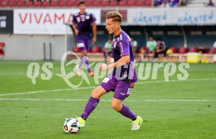 Fussball 2. Liga. SK Austria Klagenfurt gegen Young Violets Austria Wien. Marc Andre Schmerboeck  (Klagenfurt). Klagenfurt, 8.8.2025.
Foto: Kuess
www.qspictures.net
---
pressefotos, pressefotografie, kuess, qs, qspictures, sport, bild, bilder, bilddatenbank