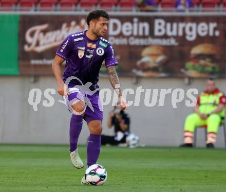 Fussball 2. Liga. SK Austria Klagenfurt gegen Young Violets Austria Wien. Marco Gantschnig  (Klagenfurt). Klagenfurt, 8.8.2025.
Foto: Kuess
www.qspictures.net
---
pressefotos, pressefotografie, kuess, qs, qspictures, sport, bild, bilder, bilddatenbank