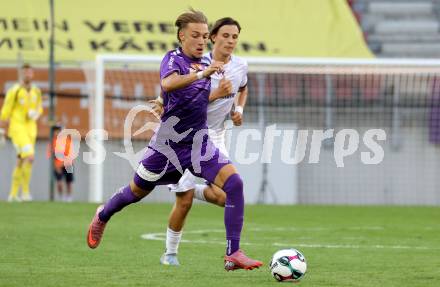 Fussball 2. Liga. SK Austria Klagenfurt gegen Young Violets Austria Wien. Sebastian Pschernig  (Klagenfurt). Klagenfurt, 8.8.2025.
Foto: Kuess
www.qspictures.net
---
pressefotos, pressefotografie, kuess, qs, qspictures, sport, bild, bilder, bilddatenbank