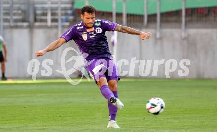 Fussball 2. Liga. SK Austria Klagenfurt gegen Young Violets Austria Wien. Marco Gantschnig  (Klagenfurt). Klagenfurt, 8.8.2025.
Foto: Kuess
www.qspictures.net
---
pressefotos, pressefotografie, kuess, qs, qspictures, sport, bild, bilder, bilddatenbank