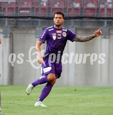 Fussball 2. Liga. SK Austria Klagenfurt gegen Young Violets Austria Wien. Marco Gantschnig  (Klagenfurt). Klagenfurt, 8.8.2025.
Foto: Kuess
www.qspictures.net
---
pressefotos, pressefotografie, kuess, qs, qspictures, sport, bild, bilder, bilddatenbank