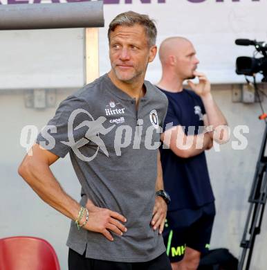 Fussball 2. Liga. SK Austria Klagenfurt gegen Young Violets Austria Wien. Trainer Rolf Landerl (Klagenfurt). Klagenfurt, 8.8.2025.
Foto: Kuess
www.qspictures.net
---
pressefotos, pressefotografie, kuess, qs, qspictures, sport, bild, bilder, bilddatenbank