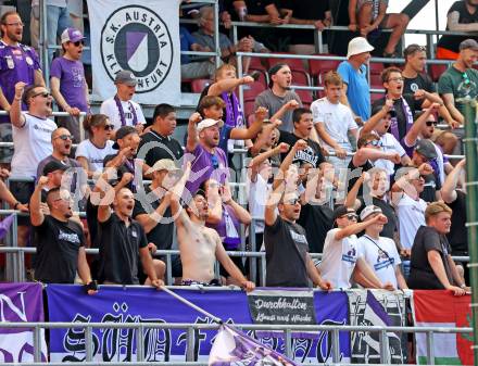 Fussball 2. Liga. SK Austria Klagenfurt gegen Young Violets Austria Wien. Fans (Klagenfurt). Klagenfurt, 8.8.2025.
Foto: Kuess
www.qspictures.net
---
pressefotos, pressefotografie, kuess, qs, qspictures, sport, bild, bilder, bilddatenbank