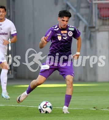 Fussball 2. Liga. SK Austria Klagenfurt gegen Young Violets Austria Wien. Almir Oda  (Klagenfurt). Klagenfurt, 8.8.2025.
Foto: Kuess
www.qspictures.net
---
pressefotos, pressefotografie, kuess, qs, qspictures, sport, bild, bilder, bilddatenbank