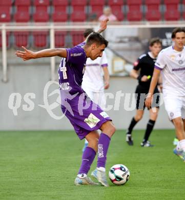 Fussball 2. Liga. SK Austria Klagenfurt gegen Young Violets Austria Wien. Mario Matkovic  (Klagenfurt). Klagenfurt, 8.8.2025.
Foto: Kuess
www.qspictures.net
---
pressefotos, pressefotografie, kuess, qs, qspictures, sport, bild, bilder, bilddatenbank