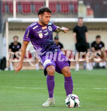 Fussball 2. Liga. SK Austria Klagenfurt gegen Young Violets Austria Wien. Marco Gantschnig  (Klagenfurt). Klagenfurt, 8.8.2025.
Foto: Kuess
www.qspictures.net
---
pressefotos, pressefotografie, kuess, qs, qspictures, sport, bild, bilder, bilddatenbank