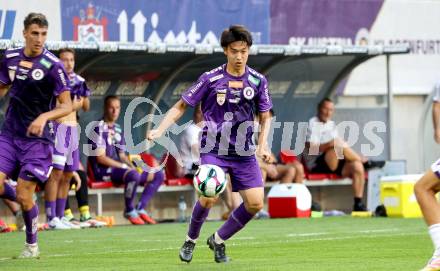 Fussball 2. Liga. SK Austria Klagenfurt gegen Young Violets Austria Wien. Rei Okada   (Klagenfurt). Klagenfurt, 8.8.2025.
Foto: Kuess
www.qspictures.net
---
pressefotos, pressefotografie, kuess, qs, qspictures, sport, bild, bilder, bilddatenbank