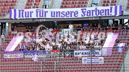 Fussball 2. Liga. SK Austria Klagenfurt gegen Young Violets Austria Wien. Fans (Klagenfurt). Klagenfurt, 8.8.2025.
Foto: Kuess
www.qspictures.net
---
pressefotos, pressefotografie, kuess, qs, qspictures, sport, bild, bilder, bilddatenbank