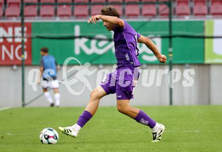 Fussball 2. Liga. SK Austria Klagenfurt gegen Young Violets Austria Wien. Matteo Kitz (Klagenfurt). Klagenfurt, 8.8.2025.
Foto: Kuess
www.qspictures.net
---
pressefotos, pressefotografie, kuess, qs, qspictures, sport, bild, bilder, bilddatenbank