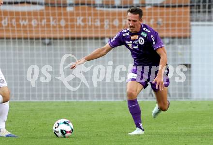 Fussball 2. Liga. SK Austria Klagenfurt gegen Young Violets Austria Wien. Michael Lang  (Klagenfurt). Klagenfurt, 8.8.2025.
Foto: Kuess
www.qspictures.net
---
pressefotos, pressefotografie, kuess, qs, qspictures, sport, bild, bilder, bilddatenbank