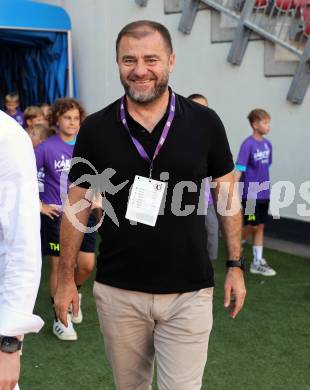 Fussball 2. Liga. SK Austria Klagenfurt gegen Young Violets Austria Wien. Zeljko Karajica  (Klagenfurt). Klagenfurt, 8.8.2025.
Foto: Kuess
www.qspictures.net
---
pressefotos, pressefotografie, kuess, qs, qspictures, sport, bild, bilder, bilddatenbank