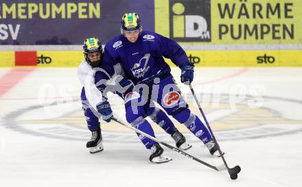 Eishockey Bundesliga. Training VSV.  Steven Strong. Villach, am 11.8.2025.
Foto: Kuess
www.qspictures.net
---
pressefotos, pressefotografie, kuess, qs, qspictures, sport, bild, bilder, bilddatenbank