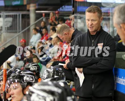 Eishockey Bundesliga. Testspiel. KAC gegen Grizzlys Wolfsburg. Trainer Mike Stewart (Wolfsburg) Klagenfurt, am 20.8.2025.
Foto: Kuess
www.qspictures.net
---
pressefotos, pressefotografie, kuess, qs, qspictures, sport, bild, bilder, bilddatenbank