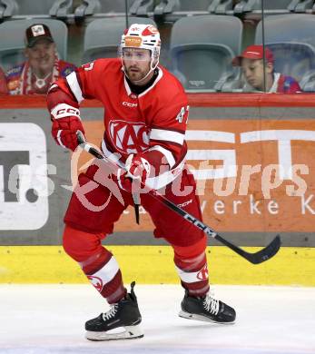 Eishockey Bundesliga. Testspiel. KAC gegen Grizzlys Wolfsburg. Jordan Murray  (KAC).  Klagenfurt, am 20.8.2025.
Foto: Kuess
www.qspictures.net
---
pressefotos, pressefotografie, kuess, qs, qspictures, sport, bild, bilder, bilddatenbank