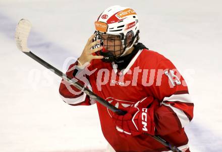 Eishockey Bundesliga. Testspiel. KAC gegen Grizzlys Wolfsburg. Johannes Dobrovolny  (KAC).  Klagenfurt, am 20.8.2025.
Foto: Kuess
www.qspictures.net
---
pressefotos, pressefotografie, kuess, qs, qspictures, sport, bild, bilder, bilddatenbank